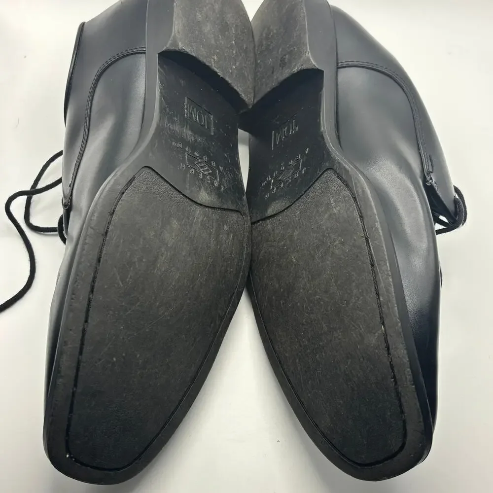 Joseph Abboud Men’s Black Square Toe Dress Shoes Lace Up Formal Size 10M